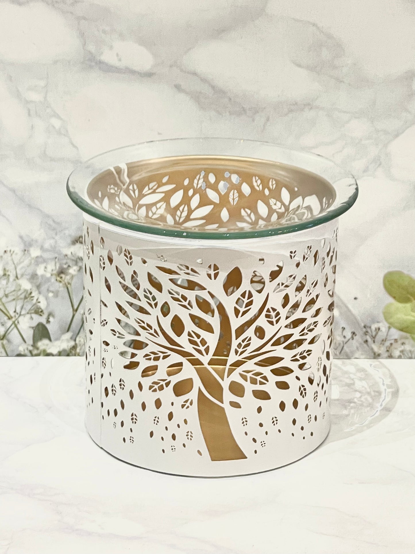 White Tree Of Life Oil Burner